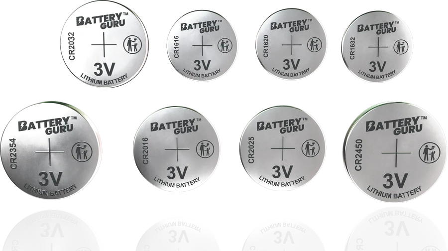 Family of car key batteries